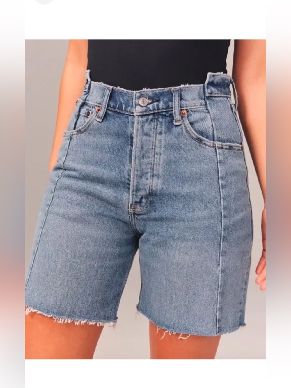 Abercrombie & Fitch Shorts Womens 27 4 The 7” Dad Short High Rise